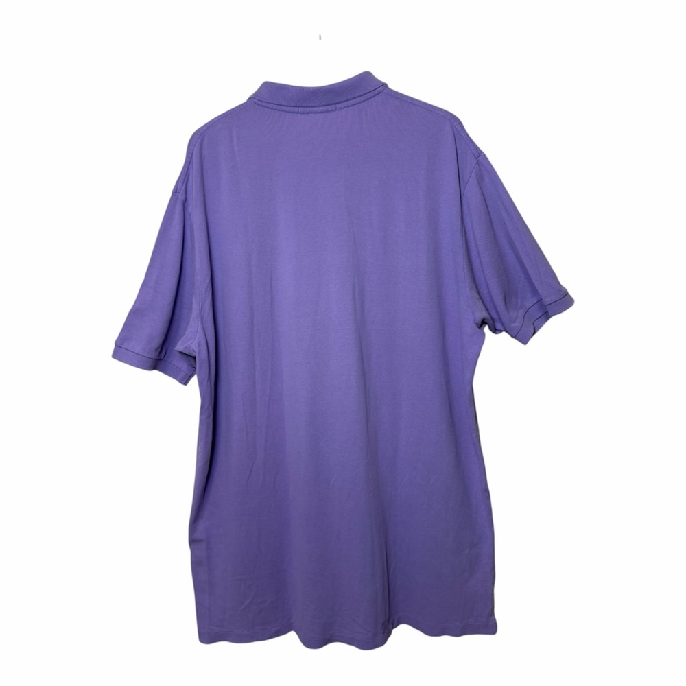 Polo Ralph Lauren Men's XXL Purple Short Sleeve Polo Shirt Brown Pony Logo 2XL - Picture 2 of 9